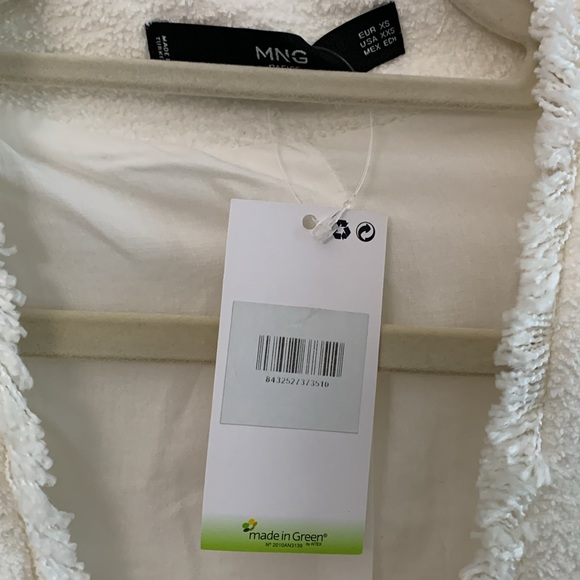 NWT Mango Basics White Tweed Blazer - Picture 4 of 7